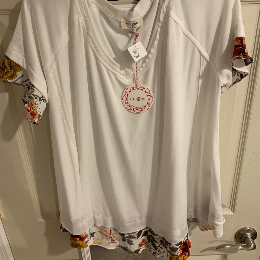 White boutique blouse